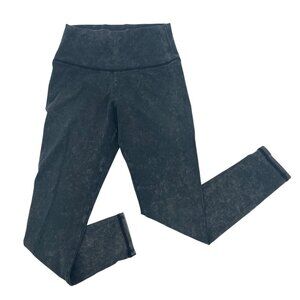 Aerie Women's Size Small Black Mineral Wash Leggings Acid Washed Out Lightweight